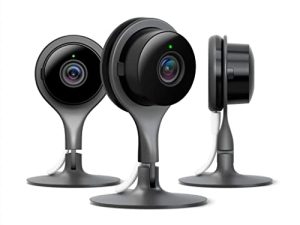 Google Nest Cam Indoor 3 Pack - Wired Indoor Camera for Home Security - Control with Your Phone and Get Mobile Alerts - Surveillance Camera with 24/7 Live Video and Night Vision