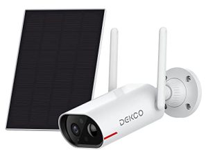 DEKCO Security Cameras Wireless Outdoor - 2K Solar Security Camera for Home Security