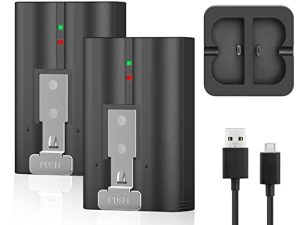 2-Pack 6040mAh Replacement Battery with Charger Station for Ring-Doorbell Camera 2/3/4