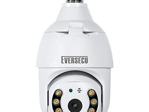 EVERSECU 2K 4.0MP Light Bulb Security Camera Outdoor Wireless