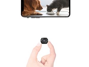 Spy Camera Wireless Hidden Mini WiFi Camera Full HD Clear Live Video Built-in Battery Tiny Compact Indoor Security Cam with Phone App Easy Setup Smallest Home Surveillance Nanny with Night Vision