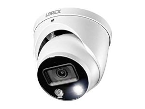 Lorex 4K Ultra HD Smart Deterrence Indoor / Outdoor IP Metal Dome Security Add-On Camera with Smart Motion Detection Plus | Two-Way Talk Audio (Requires Recorder)