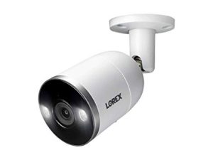 Lorex 4K Ultra HD Indoor/Outdoor Active Deterrence Add-On Metal IP Security Camera with Smart Motion Plus