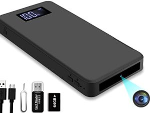 XISRU 64GB Spy Camera Hidden Camera 10000 mAh Full HD 1080P Mini Spy Hidden Camera
