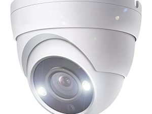 2MP HD Dome TVI CCTV Surveillance Security Coax Camera with Visible White LED Lights