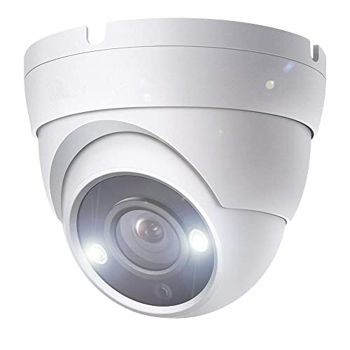 2MP HD Dome TVI CCTV Surveillance Security Coax Camera with Visible White LED Lights 2MP HD Dome TVI CCTV Surveillance Security Coax Camera with Visible White LED Lights