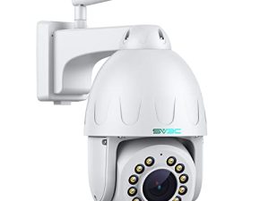 SV3C 15X Optical Zoom PTZ WiFi Camera Outdoor Auto Tracking 5MP 12pcs Floodlights Color Night Vision Security Wireless IP Cam