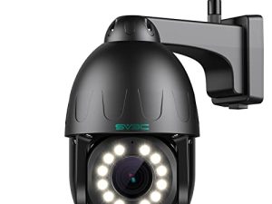 SV3C 15X Optical Zoom PTZ WiFi Camera Outdoor Auto Tracking 5MP 12pcs Floodlights Color Night Vision Security Wireless IP Cam