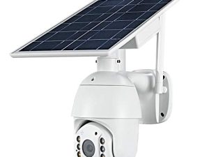 100% Wire-Free Wireless Rechargeable Battery Solar Powered Outdoor 1080P Pan Tilt WiFi Security Camera PIR Motion Recording Two-Way Audio IP65 Weatherproof Night Vision Built-in SD Slot