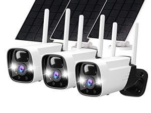 ELECCTV 2K Solar Security Camera Wireless Outdoor