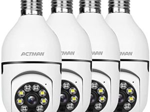 4PCS Wireless WiFi Light Bulb Camera