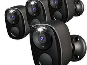 Rraycom 4Pack Security Cameras Outdoor Wireless
