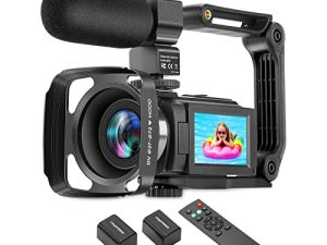 4K Video Camera Camcorder Ultra HD 48MP 60FPS WiFi Vlogging Camera for YouTube 16x Digital Zoom Night Vision Camera Camcorders with