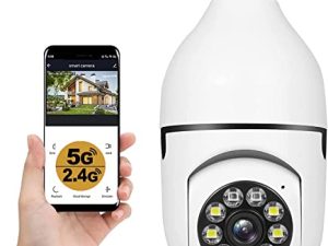 KOWVOWZ Wireless WiFi Light Bulb 1080P Security Cameras Wireless Outdoor