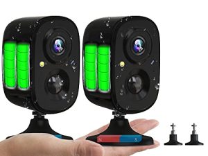 ESCANU Wireless Outdoor Security Camera Battery Rechargeable