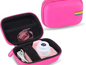 Leayjeen Kids Camera Case Compatible with Seckton/GKTZ/OZMI/PROGRACE/Dylanto/Rindol/VATENIC/Nine Cube/hyleton and More Kid Digital Camera Toys Gifts and Accessories (Case Only)