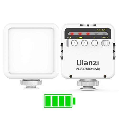 ULANZI VL49 2000mAh LED Video Light w 3 Cold Shoe ULANZI VL49 2000mAh LED Video Light w 3 Cold Shoe