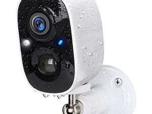 Rraycom Battery Powered Camera 5200mAh Wireless Security Outdoor Surveillance Cameras for Home Security with Spotlight & Siren