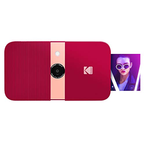 KODAK Smile Instant Print Digital Camera – Slide-Open 10MP Camera w/2x3 ZINK Printer (Red) KODAK Smile Instant Print Digital Camera – Slide-Open 10MP Camera w/2x3 ZINK Printer (Red)