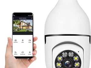 AONUOWE WiFi Light Bulb Security Camera 1080P