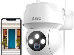 acelerar 2K Security Camera Outdoor - 3MP Color Night Vision Video Surveillance Cameras