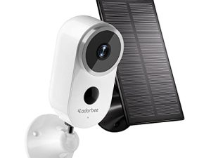 Wireless Security Outdoor Camera with Solar Panel: Battery Powered 1080p WiFi Night Vision Cameras for Home Outside Surveillance Works with Adorcam App