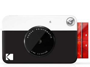 KODAK Printomatic Digital Instant Print Camera - Full Color Prints On Zink 2x3" Sticky-Backed Photo Paper (Black) Print Memories Instantly