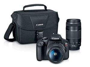 Canon EOS Rebel T7 DSLR Camera|2 Lens Kit with EF18-55mm + EF 75-300mm Lens