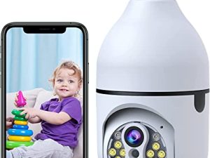 ACTMAN 10X Zoom Light Socket Security Camera1080P Lightbulb Camera Outdoor Wireless WiFi