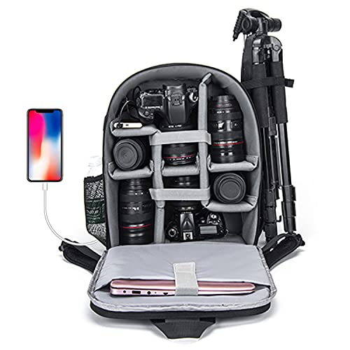 CADeN Camera Backpack Bag for DSLR/SLR Mirrorless Camera Waterproof with 15.6 inch Laptop Compartment CADeN Camera Backpack Bag for DSLR/SLR Mirrorless Camera Waterproof with 15.6 inch Laptop Compartment
