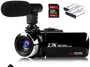 Vmotal Video Camera Camcorder with Microphone