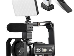 Lierhyt Video Camera 4K 18X Powerful Digital Zoom