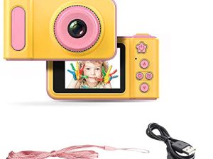 Acuvar Full 1080P Kids Selfie HD Compact Digital Photo and Video Rechargeable Camera with 2" LCD Screen