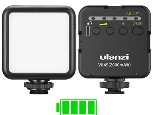 ULANZI VL49 2000mAh LED Video Light w 3 Cold Shoe