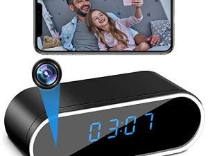braosusner Hidden Camera Wi-Fi Wireless spy Camera with Night Vision / Motion Detection / Loop Recording Nanny cam 1080P Full HD Remote Security Camera Hidden Camera for Home