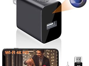 XISRU Spy Camera Hidden Camera 4K UHD Wireless Hidden WiFi Camera with Remote View