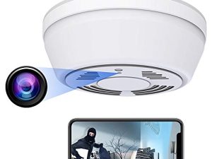 Hidden Camera Smoke Detector - Spy Camera 180 Days Standby Mini HD 1080P WiFi Night Vision Motion Detection Video Recorder Real-Time View Nanny Cam