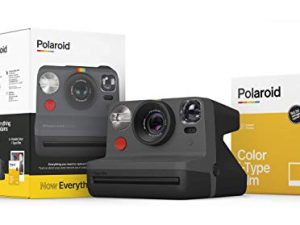 Polaroid Originals Now I-Type Instant Camera and Film Bundle - Everything Box Black (6026)