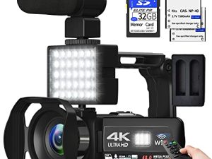 VETEK 4K Video Camera Camcorder