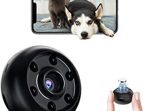 JesCookal Hidden Camera WiFi Mini Spy Camera Hidden Camera Wireless HD 1080P Small Camera with Motion Detection Spy Cameras for Home Security and Outdoor Nanny Cams