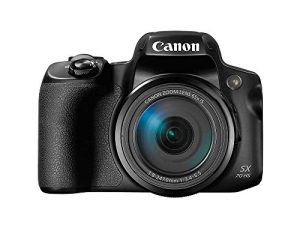 Canon Powershot SX70 20.3MP Digital Camera 65x Optical Zoom Lens 4K Video 3-inch LCD Tilt Screen (Black)
