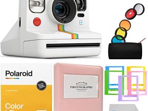 Polaroid Now+ Instant Camera White | i-Type Color Film | Album | Plastic Frames