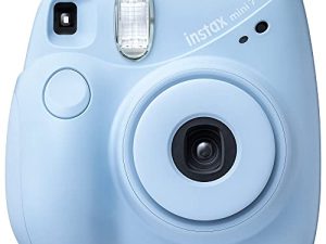 Fujifilm Instax Mini 7+ Camera with - Light Blue (Renewed)