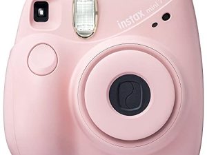 Fujifilm Instax Mini 7+ Camera with - Light Pink (Renewed)