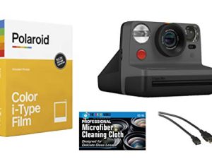 Polaroid Now i-Type Instant Film Camera (Black) + Polaroid Color Film Bundle