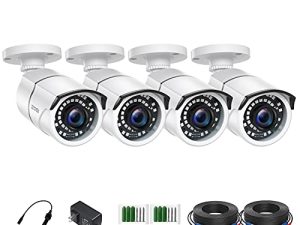 ZOSI 4 Pack 2MP 1080p HD-TVI Home Security Camera Outdoor Indoor 1920TVL