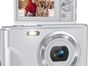 Lecran Digital Camera FHD 1080P 36.0 MP Vlogging Camera with 16X Digital Zoom