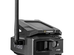 Vosker V150 Solar-Powered LTE Cellular Home Security Outdoor Camera | Motion Activated Sensor Nightvision Wireless Camera | Receive Photos on Your Mobile App (V150)