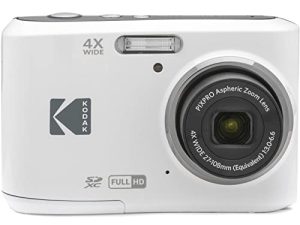 KODAK PIXPRO Friendly Zoom FZ45-WH 16MP Digital Camera with 4X Optical Zoom 27mm Wide Angle and 2.7" LCD Screen (White)
