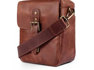 MegaGear Torres Mini MG1328 Genuine Leather Camera Messenger Bag for Mirrorless